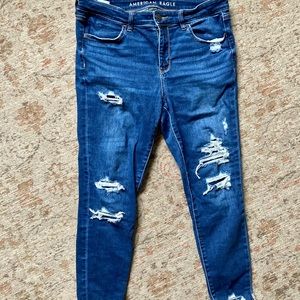 American Eagle 12 Reg Womens Cropped Jeans